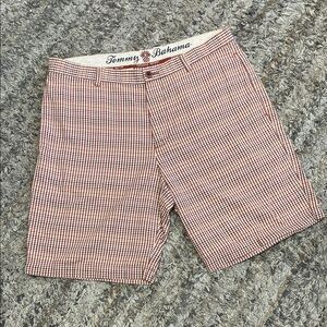 Tommy Bahama Men's Red Checkered Shorts sz 34